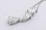 2.52cttw Lab Grown Pear Shaped Diamond Pendant Necklace 14k Gold 3.3g Eb826crxsa