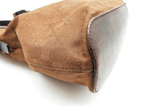 Gucci 107752 Gg Brown Canvas Leather Hobo Shoulder Bag Do0726exde