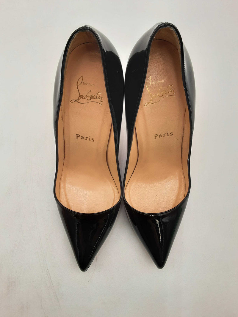 Christian Louboutin Pigalle Plato 120 Patent Calf Heels Size 37.5 Fw1024lrxsa