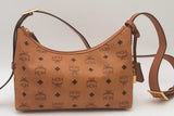 Mcm Aren Hobo Shoulder Bag In Cognac Visetos Eb0626oxzsa