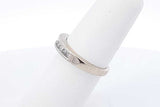0.18ctw Diamond Ring In 14k White Gold 3.5 Grams Size 5.5 Eb0625loxdu