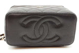 Chanel Quilted Caviar Vanity Case Crossbody Bag Eb0926orxzde
