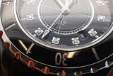 Chanel J12 Black Ceramic 33mm Quartz Watch Eb0326wxxzde