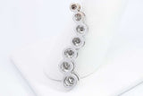 Approx. 0.52ctw Diamond Journey Pendant In 14k White Gold 3.5 Grams Eb1124wxzdu