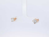 1.40 Cttw Diamond & 14k Yellow Gold Solitaire Stud Earrings 1.7 Grams Fw0725lixzdu