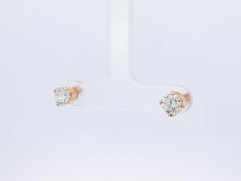 1.40 Cttw Diamond & 14k Yellow Gold Solitaire Stud Earrings 1.7 Grams Fw0725lixzdu