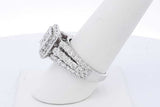 3.24cttw Diamond Ring In 14k White Gold 8.4 Grams Size 8 Eb0226oxxzde