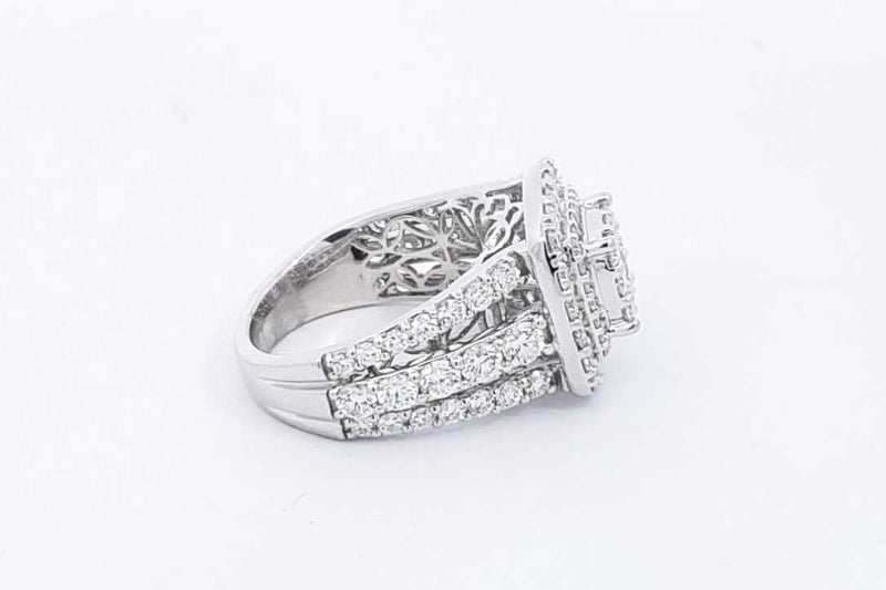 5.16ctw Lab Grown Diamond Ring In 14k White Gold 9.3 Grams Size 7 Eb0225rxzsa