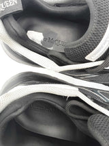 Alexander Mcqueen Low Top Court Black Sneakers Size 45 Eb1125lorsa