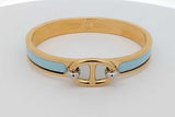 Hermes Enamel Mini Clic Chaine D'ancre Bracelet Eb1026lrxsa