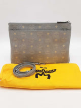 Mcm Aren Crossbody Pouch In Visetos Grey Eb0826lcrde