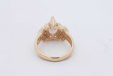 Lavender Stone & Diamond Ring In 14k Yellow Gold 5.2 Grams Size 6.75 Eb0826wxrsa