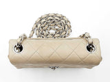 Chanel Mini Classic Flap Bag In Taupe Diamond-quilted Lambskin Fw0226lzxzdu