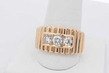 0.05cttw Diamond Ring In 18k Yellow Gold 15 Grams Size 10.5 Eb0726lwxzsa