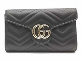 Gucci L Gg Marmont Shoulder Bag Black Aa0926irzsa