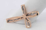 0.33cttw Diamond Cross Pendant In 10k Yellow Gold 2.5 Grams Eb0726lxzsa