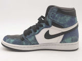 Nike Jordan 1 Retro Tye Die Blue Size 8 Aa0825pzsa