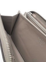Louis Vuitton Zippy Wallet In Metallic Grey Mahina Perforated Leather Fw526psxdu