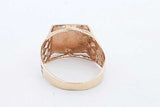 10k Yellow Gold Signet Ring 3.8 Grams Size 9 Eb0924rxsa