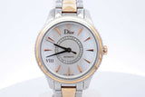 Christian Dior Viii Montaigne Mop 33mm Automatic Gold & Steel Watch Eb0226cxzde