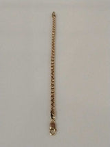 Box Link Bracelet Yellow Gold 14k 10.9 Grams 8 Inch Vc0726rrzmia