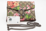 Gucci Dionysus Gg Blooms Supreme Monogram Canvas Wallet With Chain Eb0826pxzsa