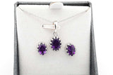 Set Of 5 Gemstone Ensemble Sets In Sterling Silver Eb0925crsa