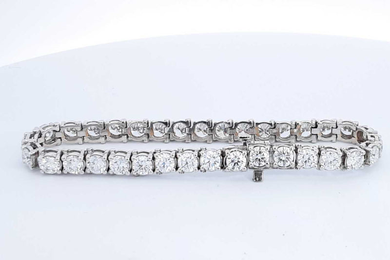 Lab Grown Diamond Approx. 8.50ctw Tennis Bracelet In 14k Wg 16.2g Eb0624oxxzdu