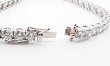 14k White Gold Lab Grown Diamond Tennis Bracelet 7 Inch Ebwrrxde 144010035542