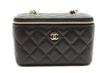 Chanel Quilted Caviar Vanity Case Crossbody Bag Eb0926orxzde