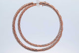 4.5cttw Diamond Inside Out Hoop Earrings 18k Rose Gold 19.5 Grams Eb0426orxzdu
