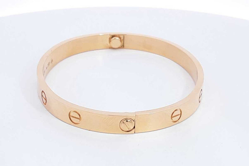 Cartier 18k Yellow Gold Love Bracelet Size 18 34.3 Grams Eb0924wexzsa