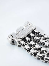 David Yurman X Station 4-strand Box Chain Bracelet In Sterling Silver 49.5 Grams 6.5 Inch Fw0626przdu