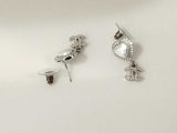 Chanel Faux Pearl & Strass Heart Cc Drop Earrings 8.3 Grams Mk0726lrzmia