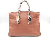 Hermes Birkin 35 Brown Courneval Gold Hardware Handbag Vc0126srzxmia