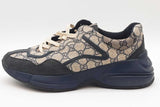 Gucci Gg Rhyton Monogram Canvas Sneakers Size 11 Eb0925lrxdu