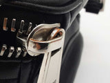 Moschino Black Leather Biker Crossbody Bag Eb0426rxde