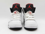 Nike Air Jordan 5 Retro "White Cement" Leather Sneakers Size 8.5 Fw0225lxzdu