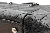 Chanel Quilted Caviar Coco Handle Shopping Tote Bag Eb0926orxzde