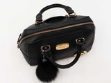 Michael Kors Jet Set Travel Dome Satchel In Black Saffiano Leather Fw0525wxdu