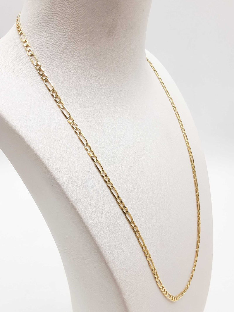 14k Yellow Gold 7.1g Figaro Chain 20 In Do0225ooxde