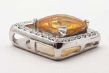 4.5ctw Citrine .27cttw Diamonds 14k Wg 6.5 Grams Pendant Sd0925orzdu