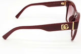 Dolce & Gabbana Dg4512 Sunglasses In Burgundy With Gradient Lenses Eb1125pxde