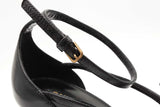 Saint Laurent Cassandra Black Leather Heels Size 39.5 Eb0626exdu