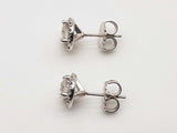 1.20 Cttw Diamonds 14k White Gold 2.2g Stud Earrings Do0525lxzxde