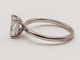1.11 Carat Cushion Lab Grown Diamond 14k Wg 2.1g Ring Size 6.5 Do0326rrxde