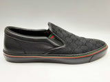 Gucci 212225 Black Monogram Gg Canvas Slip On Shoes Size Uk 9.5 Mens Do1024ixde