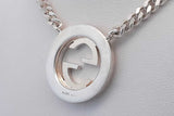 Gucci Interlocking G Sterling Silver Pendant Necklace 18.7g 17.5 Inch Eb0226crdu
