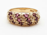 Rubies 10k Yellow Gold 3.9g Ring Size 6 Do0626owrde