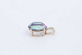 10k Yellow Gold Mystic Topaz Pendant 2.7 Grams Eb0524pxsa